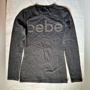 Womens  charcoal grey long sleeve top size small